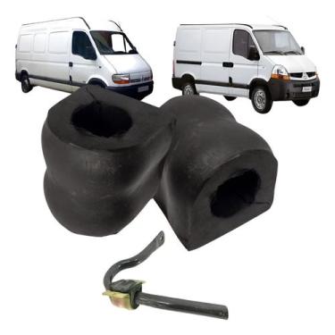 Imagem de Kit Bucha Da Barra Estabilizadora Dianteira Renault Master 2002 á 2013