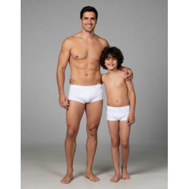 Imagem de Sunga Masculina Boxer Tal Pai Tal Filho Praia Verão Uv50 Pis - anjo da