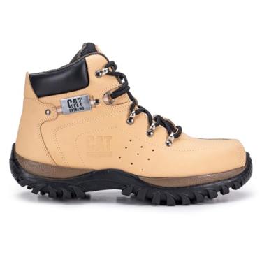 Imagem de Coturno CATEXTREMO Com C.A, Bota Segurança Couro Legítimo, Palmilhas Gel (Amarelo, BR, BR, Adulto, Numérico, 44)