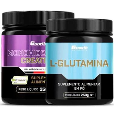 Imagem de Creatina Pura 250g Creapure + Glutamina 250g Growth