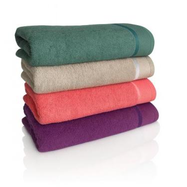 Imagem de Kit 4 Toalhas De Banho Gigante Gramatura 500 Felpudo Atacado Eleganz H