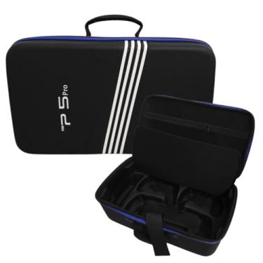 Imagem de Mala Maleta de Viagem Bolsa Transporte Zíper com Alça para Ps5 Pro Playstation (Branco)