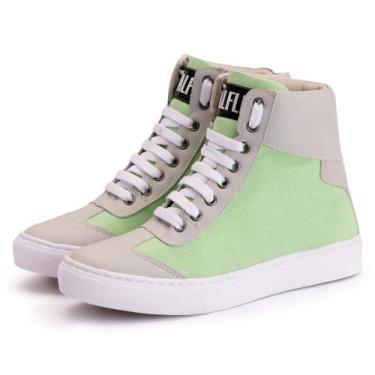 Imagem de Tênis Cano Alto Feminino Botinha Treino Academia Bota De Academia Casu