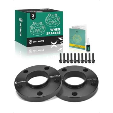 Imagem de YHTAUTO Espaçadores de roda centralizados de cubo 5x120 20 mm compatíveis com espaçadores de pneu série BMW 5/7/M3/M5/M6 1985-2015 com parafusos de grau M12 x 1,5 e 10,9, furo do cubo de 72,56 mm, 5