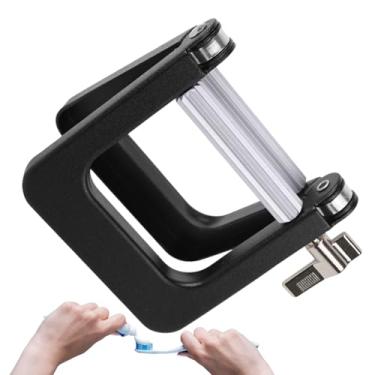Imagem de Espremedor de tubo de metal | Espremedor de tubo de tinta de alumínio - Suporte multifuncional para economia de espaço, à prova de ferrugem, ferramenta de compressão resistente para banheiro