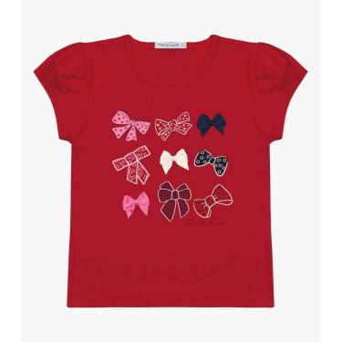 Imagem de Blusa Infantil Feminina Laços Trick Nick Vermelho-Feminino