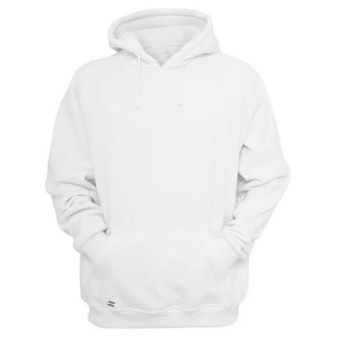 Imagem de Moletom Liso Canguru Blusa De Frio Casaco Blusao Unissex-Masculino