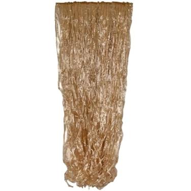 Imagem de Fita Decorativa de Ráfia Plástica 50g - Para Fantasias, Pompoms e Artesanato (Aproximadamente 1 Metro)(Marrom)