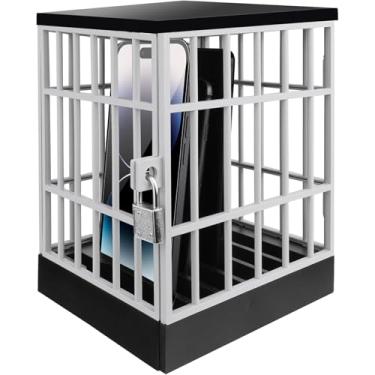 Imagem de Suporte seguro para celular, cadeia, cadeia, suporte para smartphone, sala de aula, mesa de escritório, dispositivo de armazenamento para família, festa divertida ideia de presente