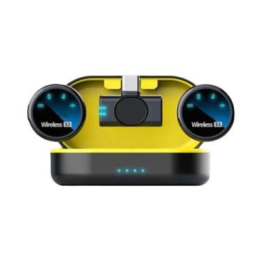 Imagem de Microfone Lavalier Magnético Sem Fio Portátil À Prova De Vento S3 Para