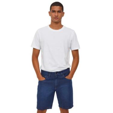 Imagem de Bermuda jeans masculina 100algodao plus size 40 ao 56 - Mandalun, 40