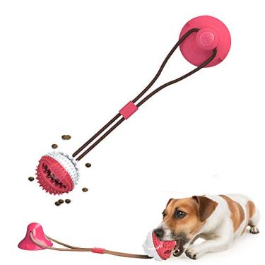 Imagem de Brinquedo de Molar com Ventosa para Cães Pet Sucker Bite Feeder Interativo Arrastão Limpeza Dentes e Puxão