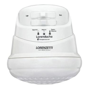Imagem de Chuveiro Ducha Lorenducha 6800W 220V Branca - Lorenzetti 