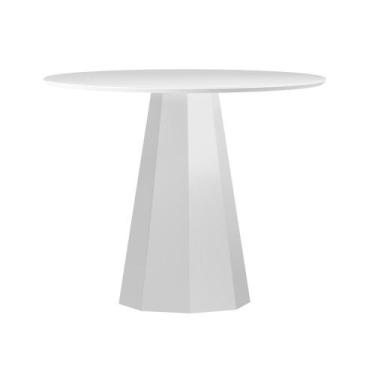 Imagem de Mesa Isis 100X100 Off White - New Ceval