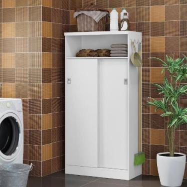 Imagem de Armário Utilitário Multiuso 2 Portas Carraro Branco - MÓVEIS CARRARO