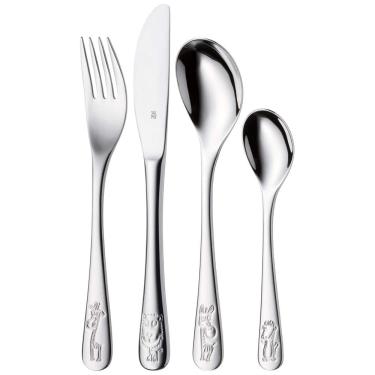 Imagem de Conjunto de Talheres Infantis 4 Peças em Aço Inoxidável, Safari, WMF
