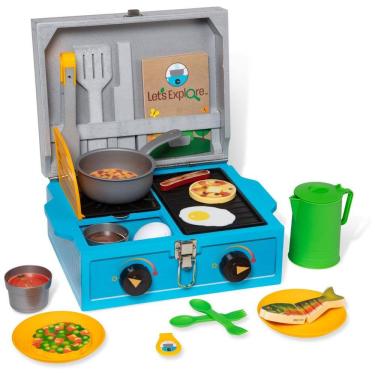 Imagem de Kit Fogão de Acampamento Infantil com 24 Peças para Crianças Acima de 3 Anos, Melissa & Doug