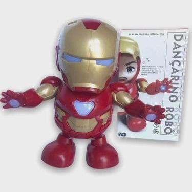 Imagem de Boneco Homem De Ferro Dançarino Robô Com Luz E Som - - Lzcz