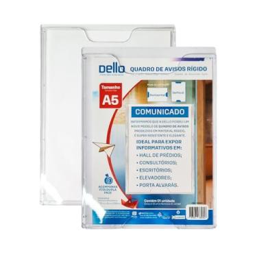 Imagem de Quadro De Avisos A5 Rigido, Dello, 0539.H.0012, Cristal