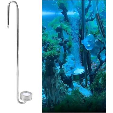 Imagem de Zerone Difusor de CO2, difusor de dióxido de carbono de aço inoxidável suprimentos para peixes equipamento de aquário (M250mm)
