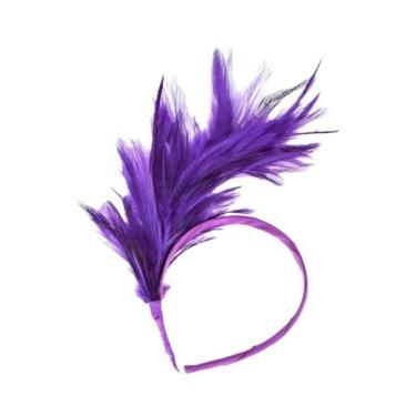 Imagem de Tiara de penas 1920s mardi gras bandana flapper pena bandana flapper h