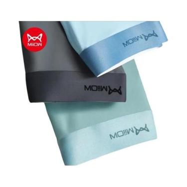 Imagem de Boxers Antibacterianos De Seda De Gelo Para Homens, Pacote Com 3, Roup