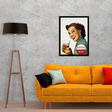 Imagem de Quadro Decorativo Amstel Beer Vintage