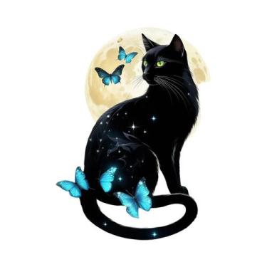 Imagem de Momoart gato pintura diamante animal colorido diamante mosaico imagem 