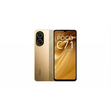 Imagem de Smartphone Xiaomi Poco C71 Dourado 64GB 3GB RAM Dual SIM, 64GB, Dourad