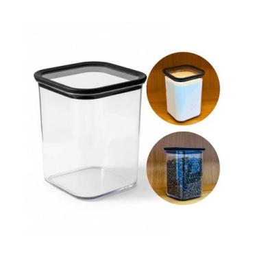 Imagem de Pote Hermético Organizador Mantimentos 1 LItro Acrílico - 123 Organize