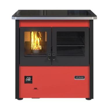 Imagem de Fogao a Pellets Venax n 1 Le Corbusier Vermelho, 110V