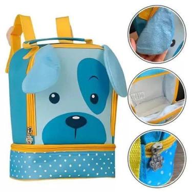 Imagem de Lancheira Térmica Escolar Infantil Pets Selva - Clio, Cachorro azul cl