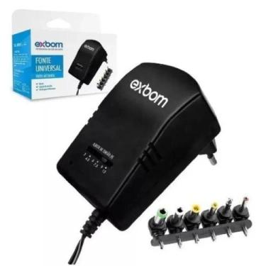 Imagem de Fonte Universal Ac 3v 4.5v 6v 7.5v 9v 12v 3a Dc 3000mah - Exbom