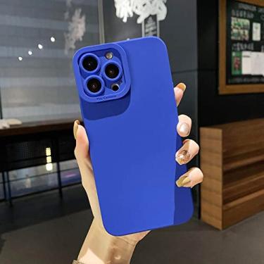 Imagem de Capa de telefone macia de cor sólida doce para Samsung Galaxy M32 A13 M52 5G A32 A72 A52 A22 4G A71 A51 A21s A02 A02S A03S Capa de silicone, azul marinho, para A22 4G