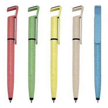 Imagem de Caneta Touch Ecológica Bambu Suporte Celular Universal