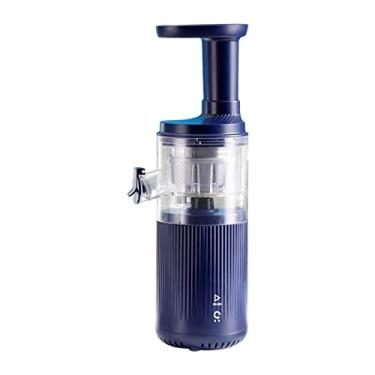 Imagem de Slow Masticating Juicer Cold Press Juicer Compact Juicing Machine Easy-to-Clean Juice Extractor com Juice & Pulp Cup, Blue Blue