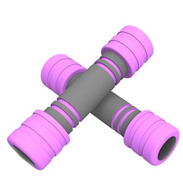 Imagem de 1par de halteres espessados esponjas trepurações de braço durável Exercício de halteres para mulheres Equipamento de fitness body,Pink 3kg