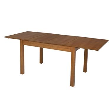 Imagem de Mesa de Jantar Retrátil/Extensível em Madeira e MDF Euro Meu Móvel de Madeira - Nozes