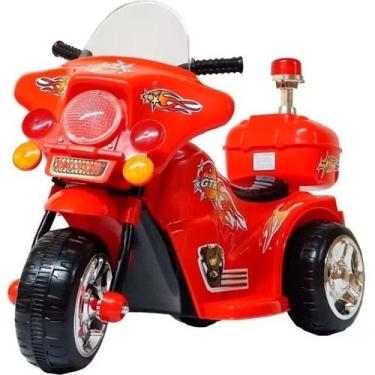 Imagem de Moto Elétrica Infantil Triciclo Bombeiro Polícia Vermelho - Importway