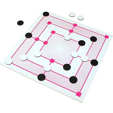 Imagem de Carlu Brinquedos Jogo de Tabuleiro (Damas e Trilha) MDF 24 Peças 30 x 30 cm 2 Jogadores +3 Anos