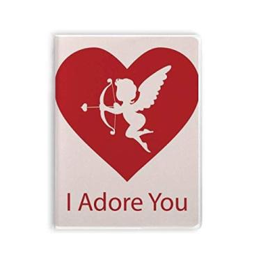 Imagem de Diário de capa macia I Adore You Red Valentine's Day