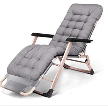 Imagem de Reclinável Dobrável, Cadeira De Gravidade Zero Engrossado Acampamento Reclinável Com Encosto De Cabeça Deslizante Ajustável Reclinável Reclinável Dobrável Adequado Para Uso Externo E Interno Pode