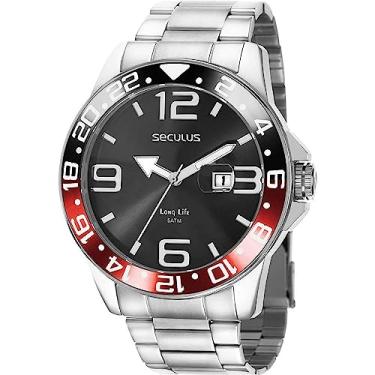Imagem de Relógio Seculus Masculino Ref: 44012g0svna1 Esportivo Prateado