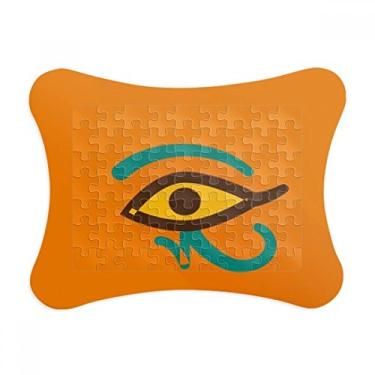 Imagem de Moldura de quebra-cabeça com estampa abstrata de olho do Egito Antigo Enfeite de jogo de quebra-cabeça