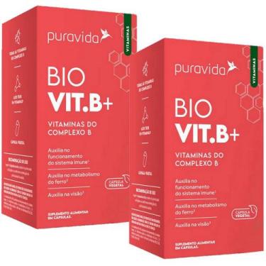 Imagem de Kit 2X Bio Vit B - Vitaminas Do Complexo B - 30 Capsulas Cada - Pura V