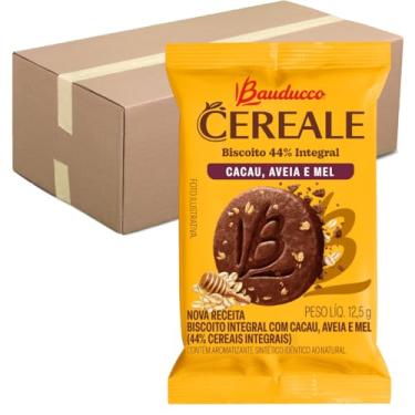 Imagem de Biscoito Integral Cereale Cacau, Aveia e Mel Bauducco - Caixa 100 Sachês