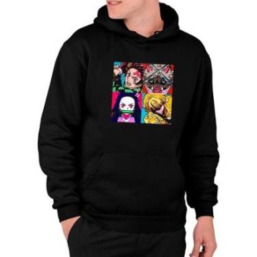 Imagem de Moletom Grande Algodão Demon Slayer Kemetsu Unissex-Unissex