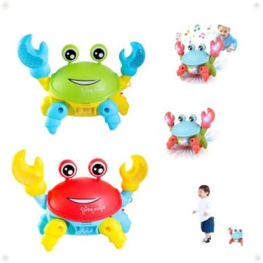 Imagem de Brinquedo Caranguejo Siri Fujão Luzes Sons Educativo Movimenta