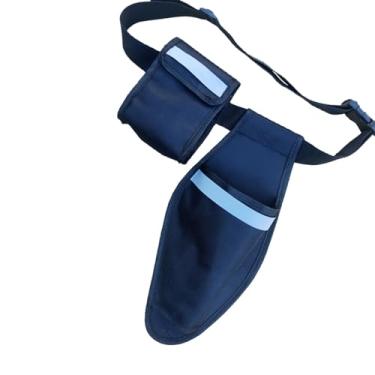 Imagem de WeiLaiKeQi Cinto de ferramentas de jardim, bolsa de cintura, tesoura ajustável, bolso de madeira, de jardim, cinto utilitário para carpinteiro, mulheres, Azul