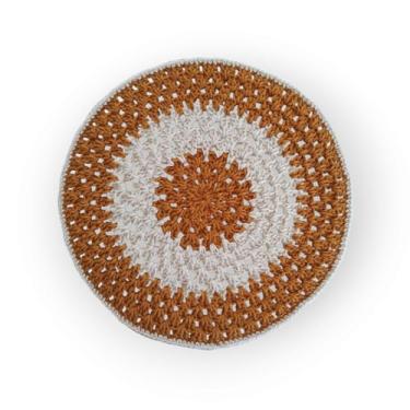 Imagem de Kit Jogo Americano Redondo Sousplat Croche 4 peças